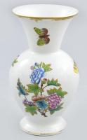 Herendi Viktória mintás váza. Kézzel festett, jelzett, hibátlan 21 cm