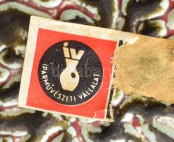 Magyar iparművész kerámia váza. Kézzel festett, jelzett, hibátlan 38 cm