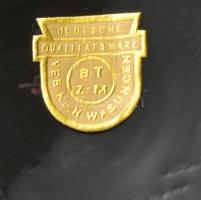 VT ZM k.u.k. Waschungen üveg váza. Kézzel festett, jelzett, hibátlan 21 cm