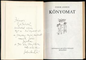 Fodor András: Kőnyomat. Bp., 1982, Szépirodalmi Könyvkiadó. Első kiadás. Kiadói egészvászon-kötés, k...