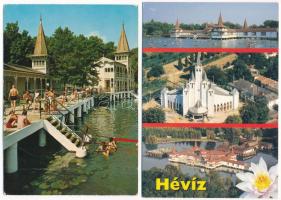 HÉVÍZ - 25 db MODERN város képeslap / 25 MODERN Hungarian town-view postcards
