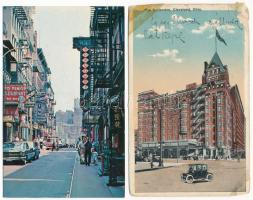 32 db MODERN amerikai és kanadai város képeslap, közte néhány régi / 32 MODERN American and Canadian...
