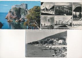 JUGOSZLÁVIA - 19 db MODERN város képeslap / YUGOSLAVIA - 19 MODERN town-view postcards