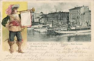 Fiume harbour litho (EB)