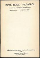 Rippl-Rónai világáról a kaposvári tudományos tanácskozáson. Szerk.: Laczkó András. Kaposvár, 1981, Somogy megyei Múzeumok Igazgatósága - Magyar Nemzeti Galéria. Kiadói papírkötés. Megjelent 500 példányban. A szerkesztő, Laczkó András által Jávori Béla (1931-2008) újságíró, főszerkesztő, fotóművész részére DEDIKÁLT példány.