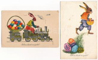 11 db MODERN magyar retro grafikai üdvözlő képeslap vegyes minőségben. Képzőművészeti Alap / 11 mode...