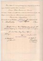 Német Birodalom / Hessen 1899. "Hesseni Cukorgyár" részvénye 1500M-ról bélyegzésekkel T:F ...