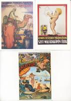 8 db MODERN reprint reklám képeslap / 8 modern reprint advertising postcards