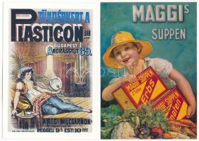 8 db MODERN reprint reklám képeslap / 8 modern reprint advertising postcards