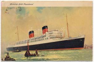 1962 Cunard Line RMS Mauretania ocean liner (Rb)