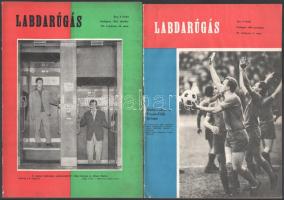 cca 1961 Fradi tétel: Labdarúgás c. lap 2 db Fradival foglalkozó száma, FTC emléklap, naptár.