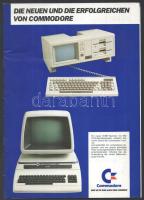 cca 1985 Commodore képes reklám nyomtatvány 16 p + kis füzet a kazetta olvasóról.