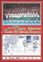 2000 az olimpia ezüstérmes magyar kézilabda csapat tagjai által aláírt plakát 29x44 cm