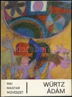 Bozóky Mária: Würtz Ádám. Mai Magyar Művészet. Bp., 1980, Képzőművészeti Alap. Fekete-fehér és színes képekkel, Würtz Ádám műveinek reprodukcióival illusztrálva. Kiadói kartonált papírkötés. Megjelent 5100 példányban. A művész, Würtz Ádám (1927-1994) Munkácsy Mihály-díjas grafikus által Jávori Béla (1931-2008) újságíró, főszerkesztő, fotóművész részére DEDIKÁLT példány.