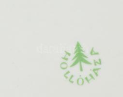 Hollóházi porcelán Vác 900 éves plakett. Kézzel festett, jelzett, hibátlan. Díszdobozban d: 9 cm