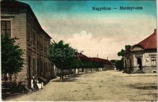 Nagyrőce, Gross-Rauschenbach, Velká Revúca; Murányi utca, Bogár M. üzlete / street view, shop (EK)