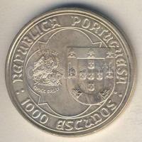 Portugália 1995. 1000Esc Ag "II. János halálának 500. évfordulója" T:BU
