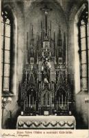 1912 Szatmárnémeti, Szatmár, Satu Mare; Jézus szíve oltára a kálvárián / calvary, altar, interior (EB)