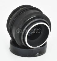 Industar-50 3,5/50 (50 mm f/3.5) fényképezőgép objektív, tokban (a tok kissé sérült)