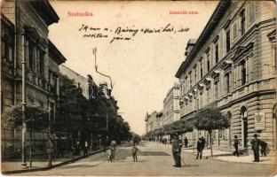 Szabadka, Subotica; Kossuth utca. Heumann Mór kiadása / street view (EK)