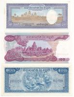 Kambodzsa 1972. 50R + 100R (2xklf) T:AU-F
Cambodia 1972. 50 Riels + 100 Riels (2xdiff) C:AU-F