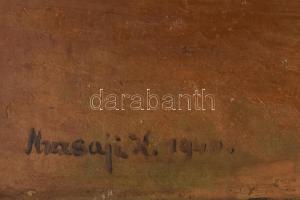 Muzsaji K 1940 jelzéssel.: Olaj, furnér. Sérült keretben 55x67 cm