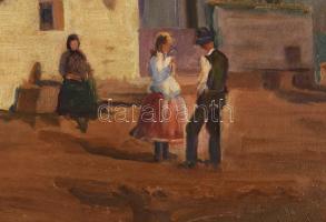 Muzsaji K 1940 jelzéssel.: Olaj, furnér. Sérült keretben 55x67 cm