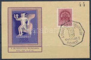 1941/7 V. Bélyeggyűjtési propaganda emlékblokk bélyegzéssel - május 2. (10.000) / souvenir sheet
