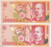 Románia 1996. 50.000L + 1998. 100.000L (4x) T:F
Romania 1996. 50.000 Lei + 1998. 100.000L (4x) C:F