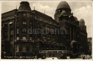 1933 Budapest XI. Hotel Szent Gellért gyógyszálló, Gundel étterem, automobilok (EK)