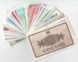 38db-os vegyes külföldi bankjegy tétel, közte Dánia, Kanada, Kína, Kuvait, Malajzia, Peru stb. T:UNC...