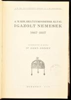 Gerő József: A M. Kir. Belügyminiszter által igazolt nemesek 1867-1937. Szerk. és kiadta: Dr. - - . ...