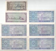 Románia 1966. 5L + 10L + 100L (5x) T:XF-F mind szép papír Romania 1966. 5 Lei + 10 Lei + 100 Lei (5x...