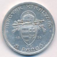1938. 5P Ag "Szent István" T:XF ph.
Adamo P8.1