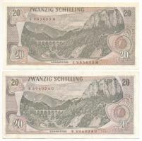Ausztria 1967. 20Sch (2x) T:F Austria 1967. 20 Schilling (2x) C:F Krause P#142