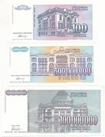 Jugoszlávia 1993. 100.000.000D + 500.000.000D + 1994. 100D T:AU,XF
Yugoslavia 1993. 100.000.000 Din...