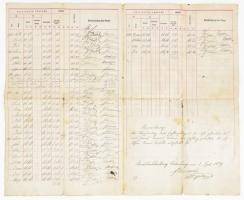 1879 A soproni Hartner féle kéményseprő cég fizetési íve 4p,