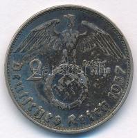 Német Harmadik Birodalom 1937A 2M Ag "Hindenburg" T:XF patina 
German Third Reich 1937A 2...