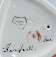 Drasche favágó fiú, kézzel festett, jelzett, hibátlan , m:15,5 cm