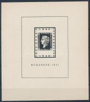1941/1a 100 éves a bélyeg emlékív / souvenir sheet