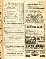 1910 Borászati Lapok. A ,,Magyar Szőlősgazdák Egyesületé"-nek hivatalos közlönye. Különmellékle...