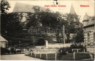 1907 Miskolc, Avasi református templom. Gedeon András kiadása (EK)