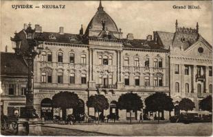 1908 Újvidék, Novi Sad; Grand Hotel Mayer szálloda, sörcsarnok, Koch János üzlete / hotel, beer hall, shops (EK)