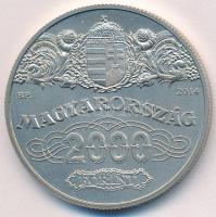 2014. 2000Ft Cu-Ni "90 éves a Magyar Nemzeti Bank" T:BU Adamo EM272
