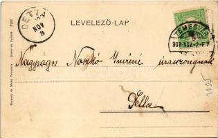 1907 Temesvár, Timisoara; Állami ipariskola. Moravetz és Weisz kiadása / Staatl. Gewerbeschule / ind...