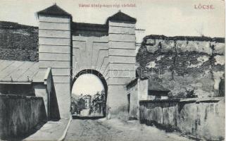 Lőcse gate and wall of the Castle