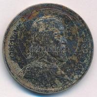 1938. 5P Ag "Szent István" T:AU,XF látványos patina  Adamo P8.1