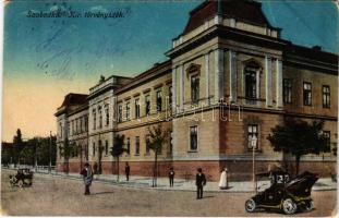 1922 Szabadka, Subotica; Kir. Törvényszék, automobil / court, automobiles (fa)