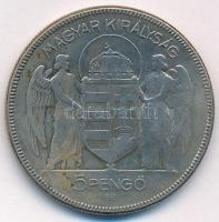 1930. 5P Ag "Horthy jobbra" T:F 
Adamo P8