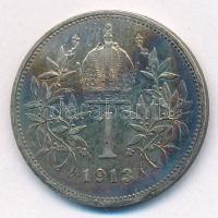Ausztria 1913. 1K Ag "Ferenc József" T:AU patina 
Austria 1913. 1 Corona Ag "Franz J...